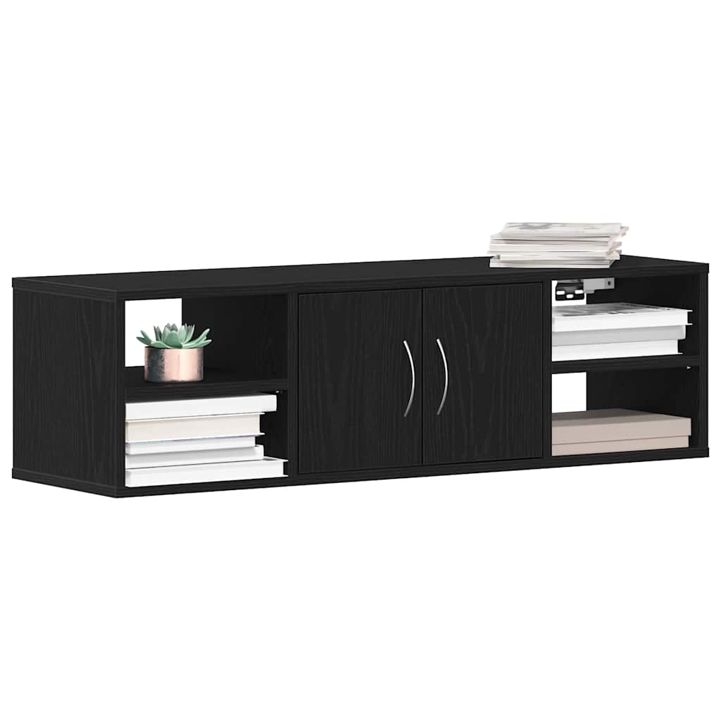 Polica na zidu Crni hrast 102 x 30 x 29 cm Konstruirano drvo
