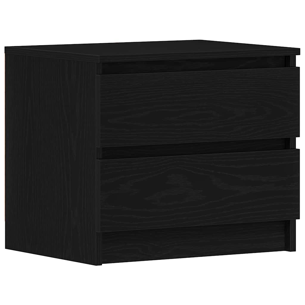 Noćni ormar s ladicama 2 pcs Crni hrast 50 x 40 x 43,5 cm