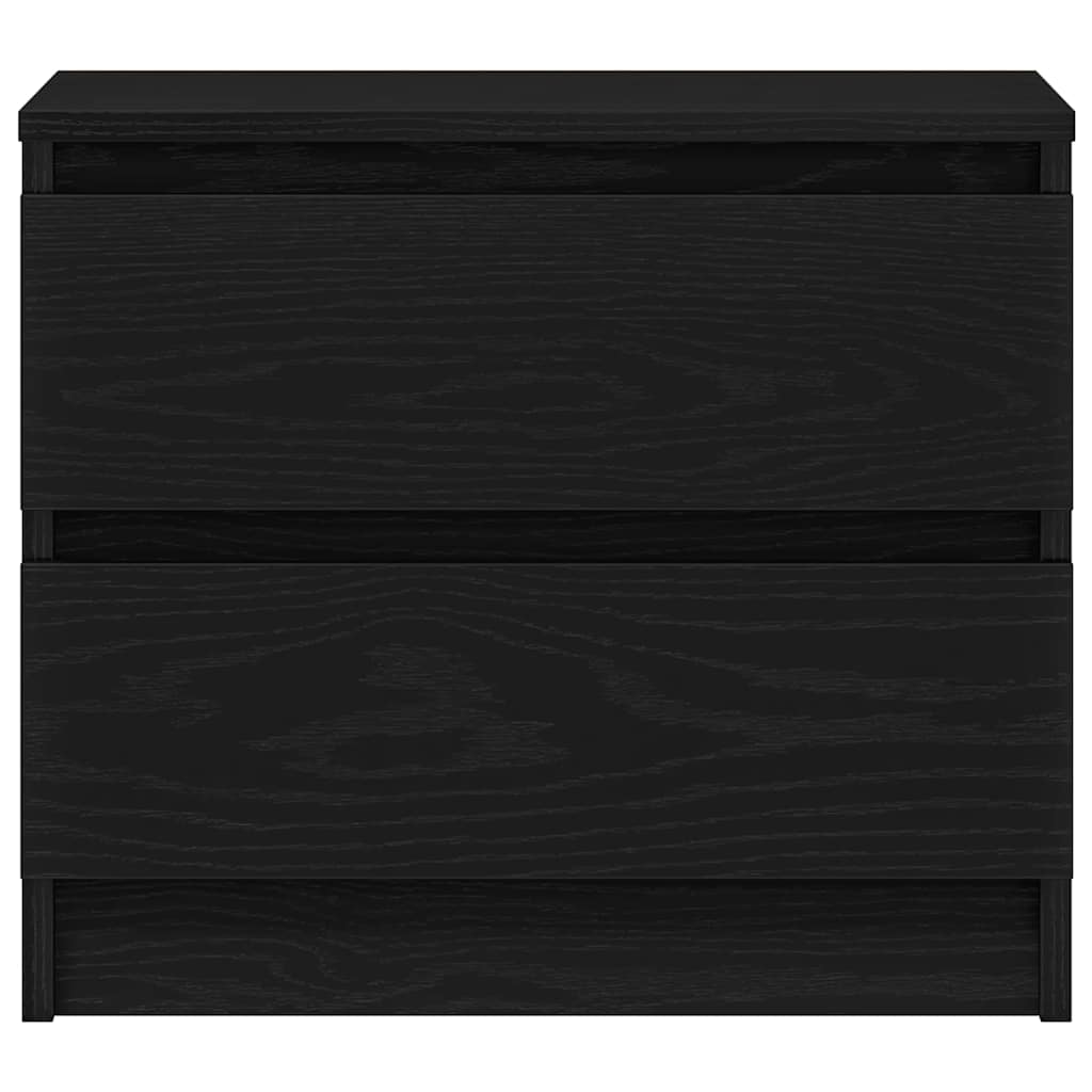 Noćni ormar s ladicama 2 pcs Crni hrast 50 x 40 x 43,5 cm