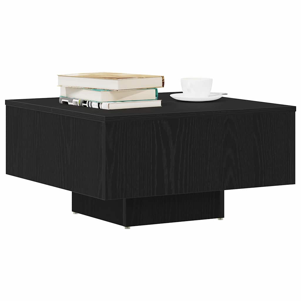 Kava Stol Crni hrast 60 x 60 x 31,5 cm Konstruirano drvo