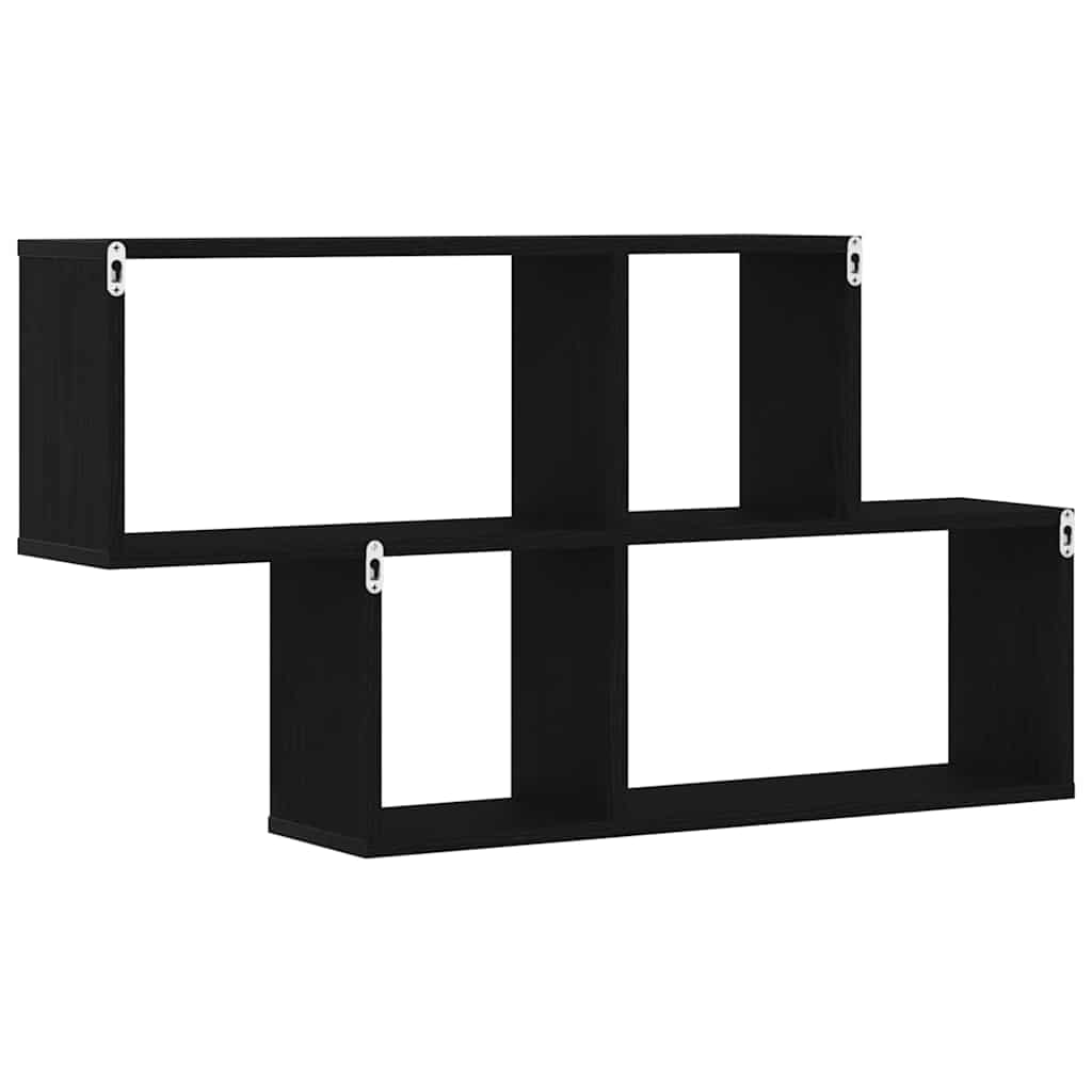 Polica na zidu Crni hrast 76 x 15 x 53 cm Konstruirano drvo