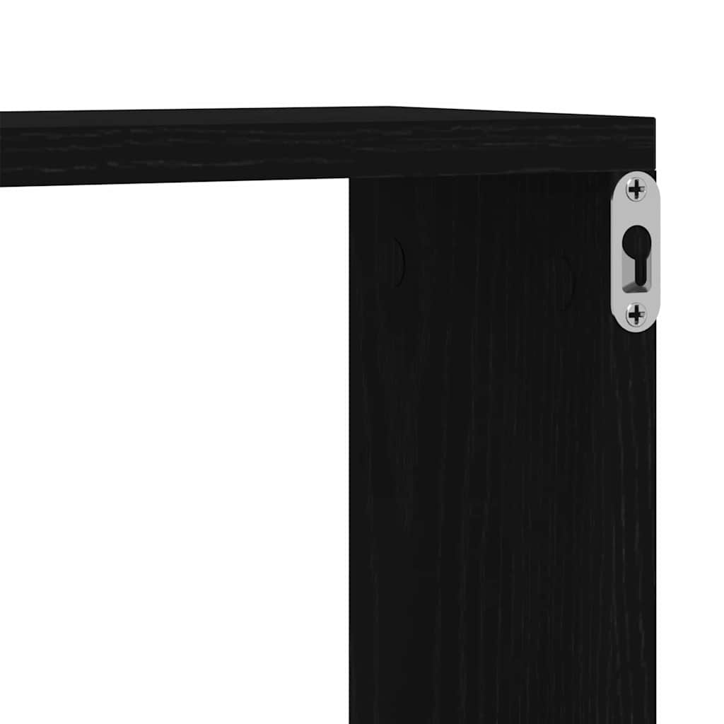 Polica na zidu Crni hrast 78 x 15 x 93 cm Konstruirano drvo