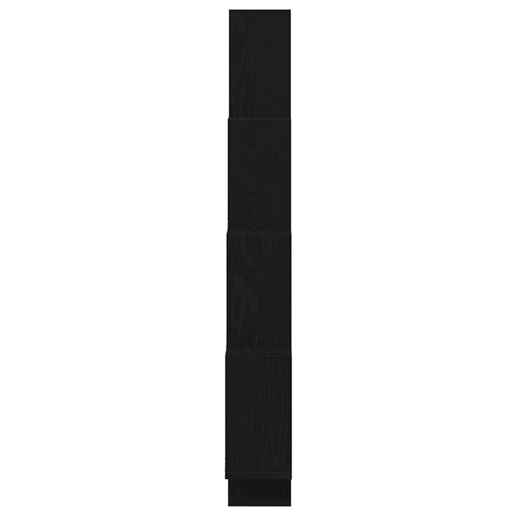Polica na zidu Crni hrast 90 x 15 x 119,5 cm Konstruirano drvo