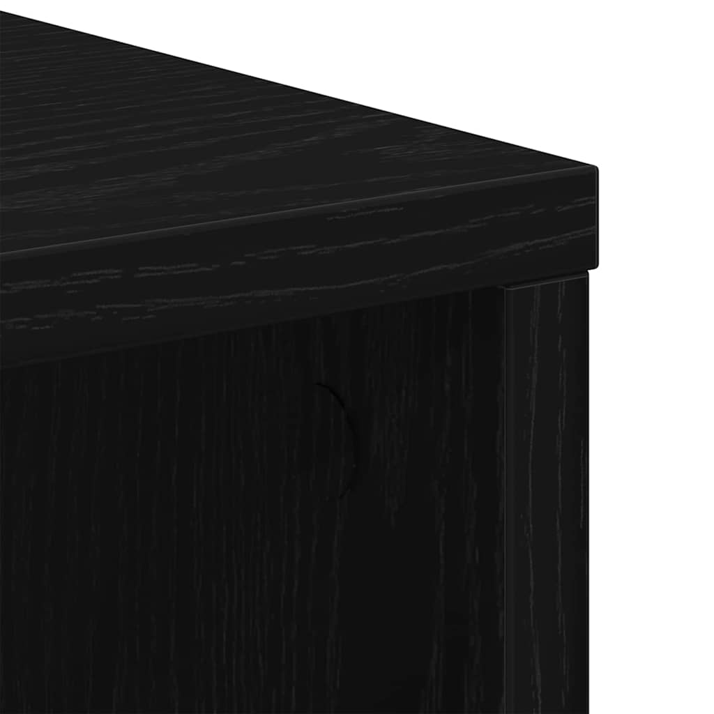 Ormarić za pohranu Crni hrast 60 x 35 x 75 cm Konstruirano drvo