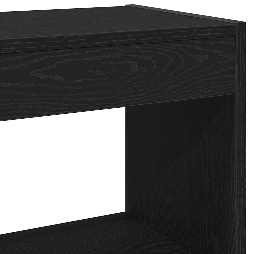 Ormarić za knjige 2 pcs Crni hrast 80 x 30 x 72 cm