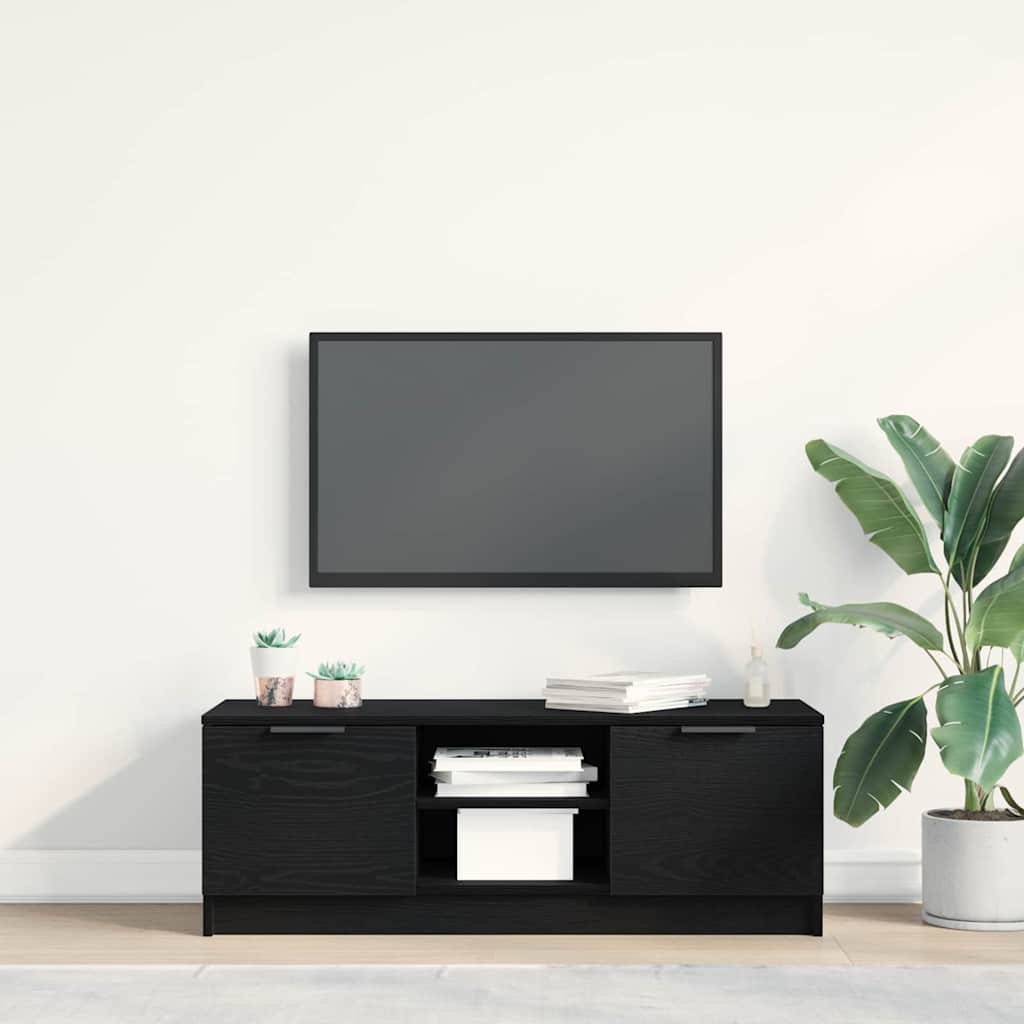 TV ormar Crni hrast 102 x 32 x 35.5 cm Konstruirano drvo
