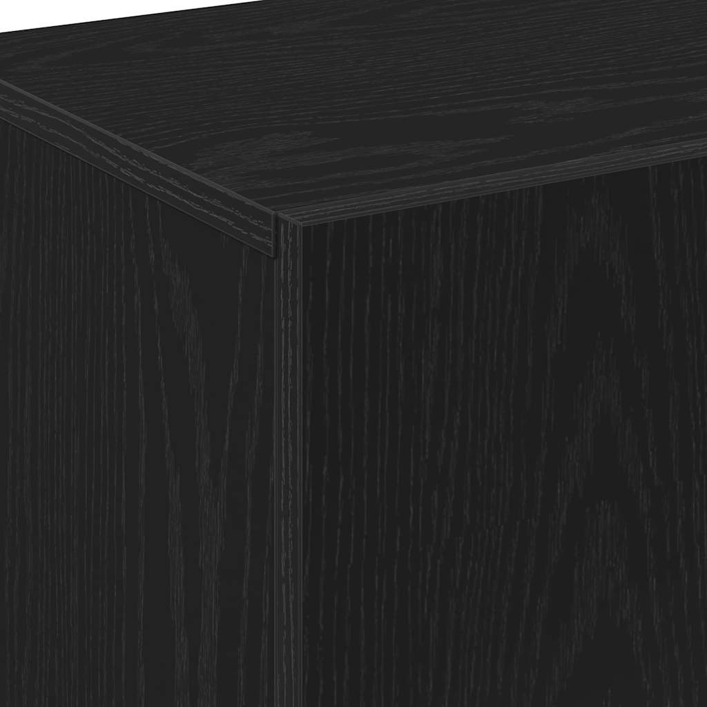 Highboard Crni hrast 70 x 31 x 115 cm Konstruirano drvo