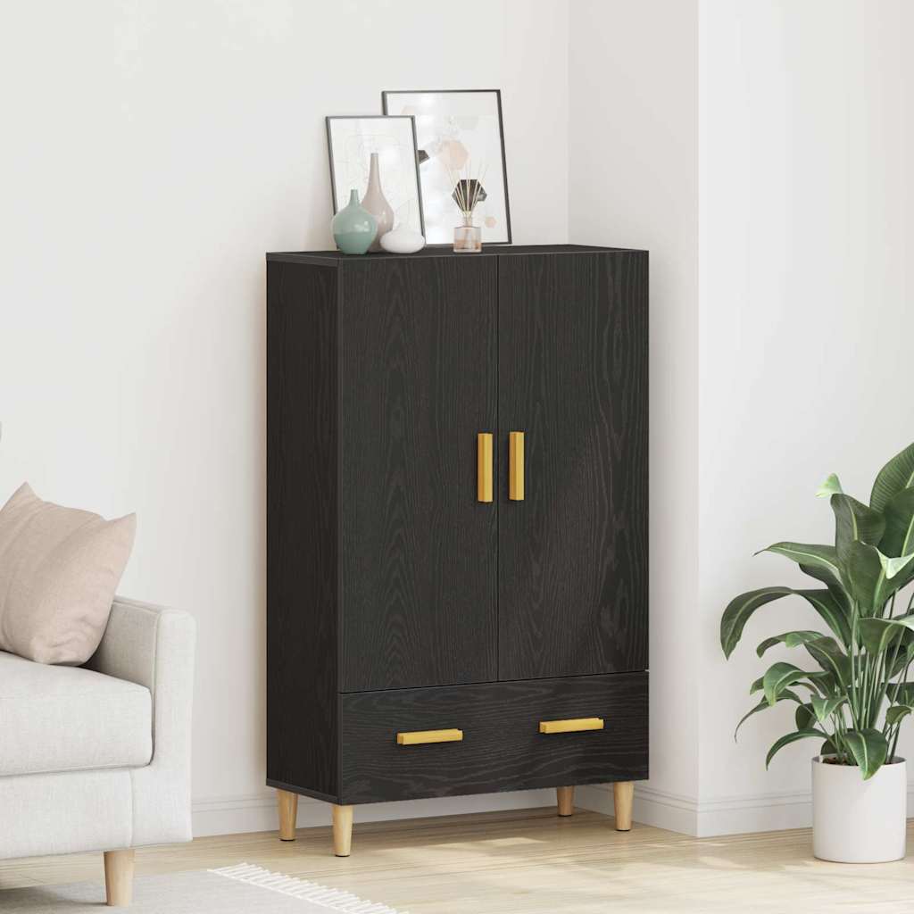 Highboard Crni hrast 70 x 31 x 115 cm Konstruirano drvo