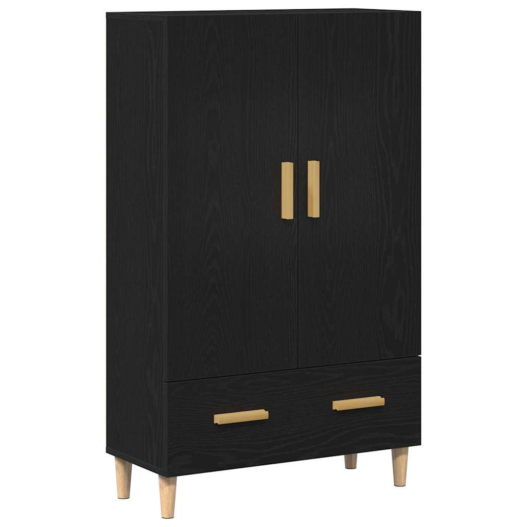 Highboard Crni hrast 70 x 31 x 115 cm Konstruirano drvo