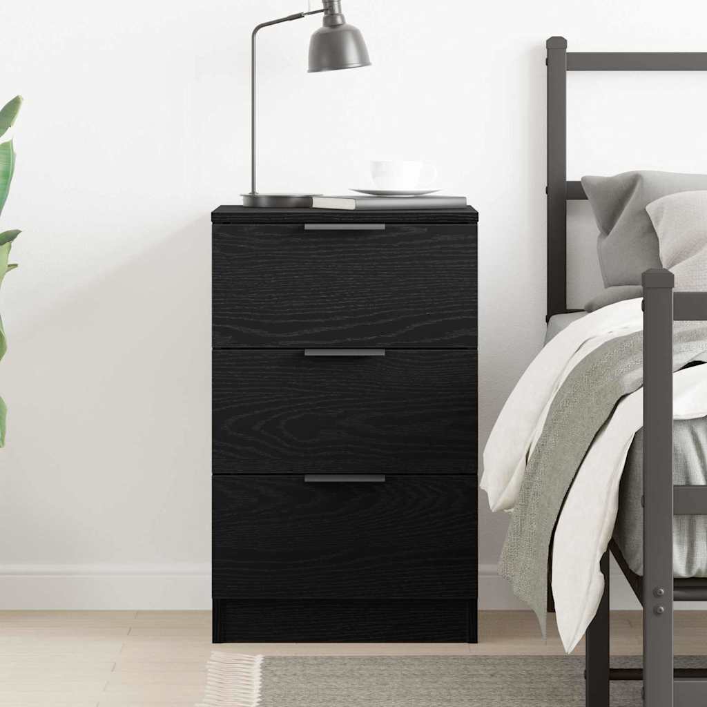 Noćni ormar Crni hrast 40 x 65 x 65 cm Konstruirano drvo