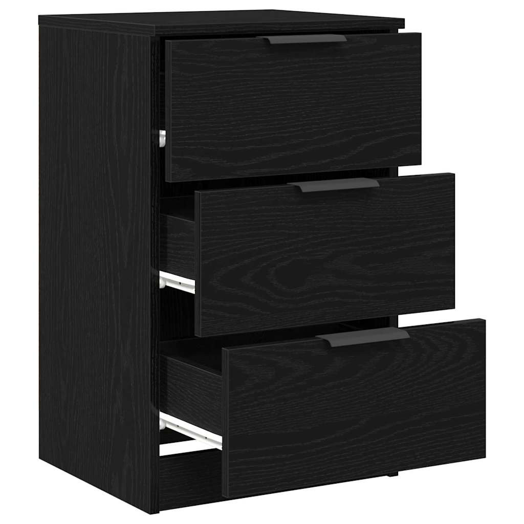 Noćni ormar Crni hrast 40 x 65 x 65 cm Konstruirano drvo