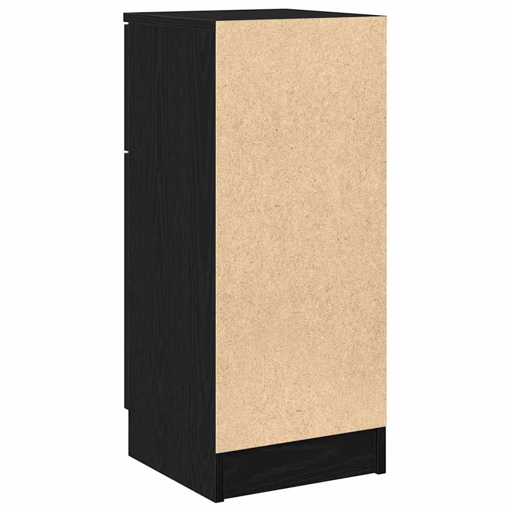 Kreveta 2 pcs Crni hrast 30 x 30 x 70 cm Konstruirano drvo