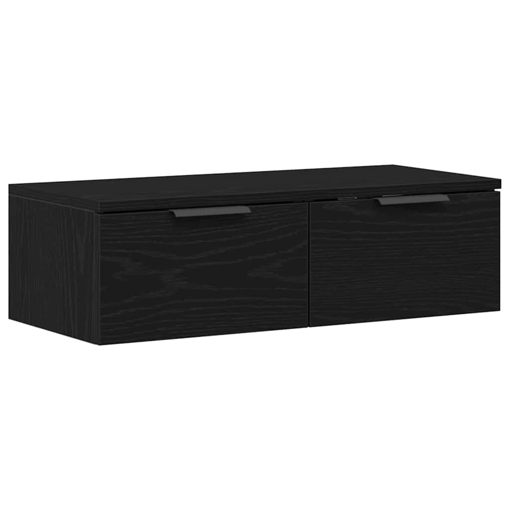 Ormar za Zid Zidne Crni hrast 68 x 30 x 20 cm Konstruirano drvo