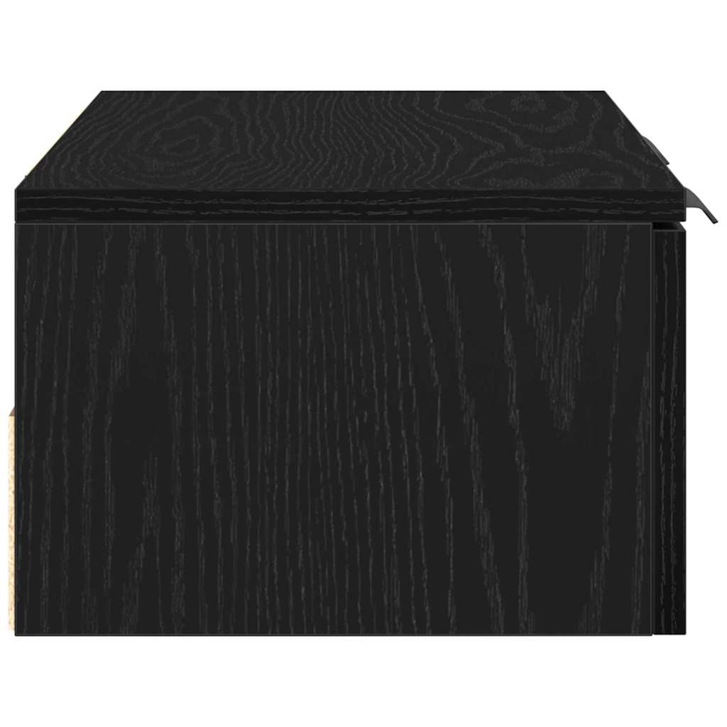 Ormar za Zid Zidne Crni hrast 68 x 30 x 20 cm Konstruirano drvo