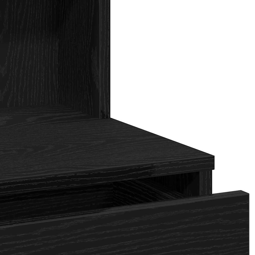 Toaletni stol Crni hrast 74,5 x 40 x 141 cm Konstruirano drvo