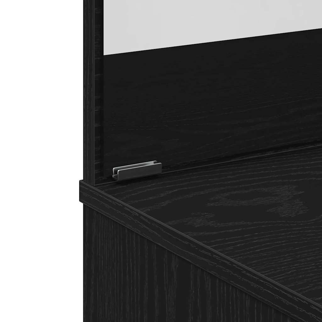 Toaletni stol Crni hrast 74,5 x 40 x 141 cm Konstruirano drvo