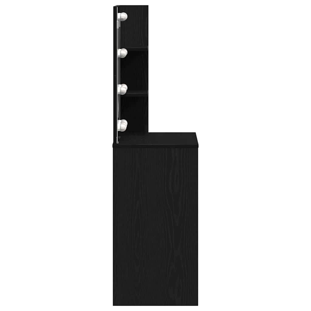 Toaletni stol Crni hrast 74,5 x 40 x 141 cm Konstruirano drvo