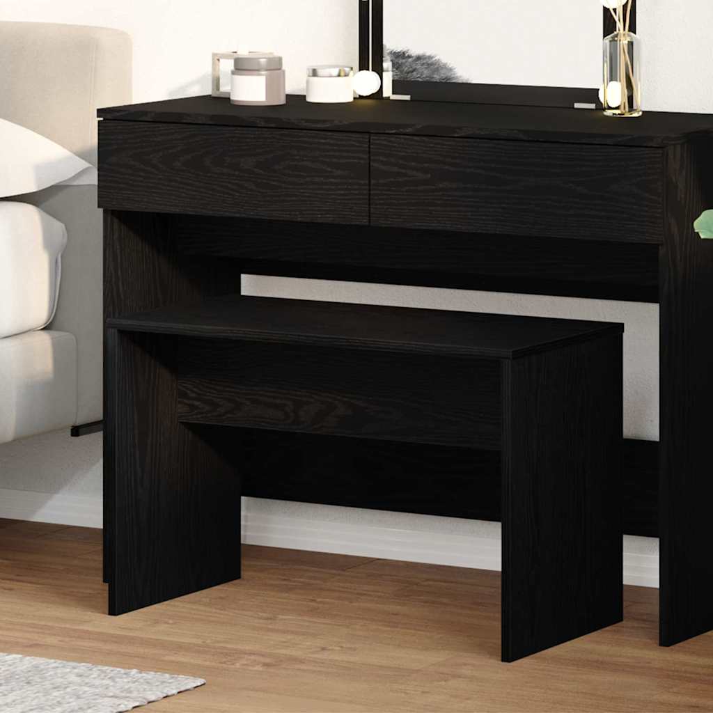 Tabure za oblačenje Crni hrast 70 x 35 x 45 cm