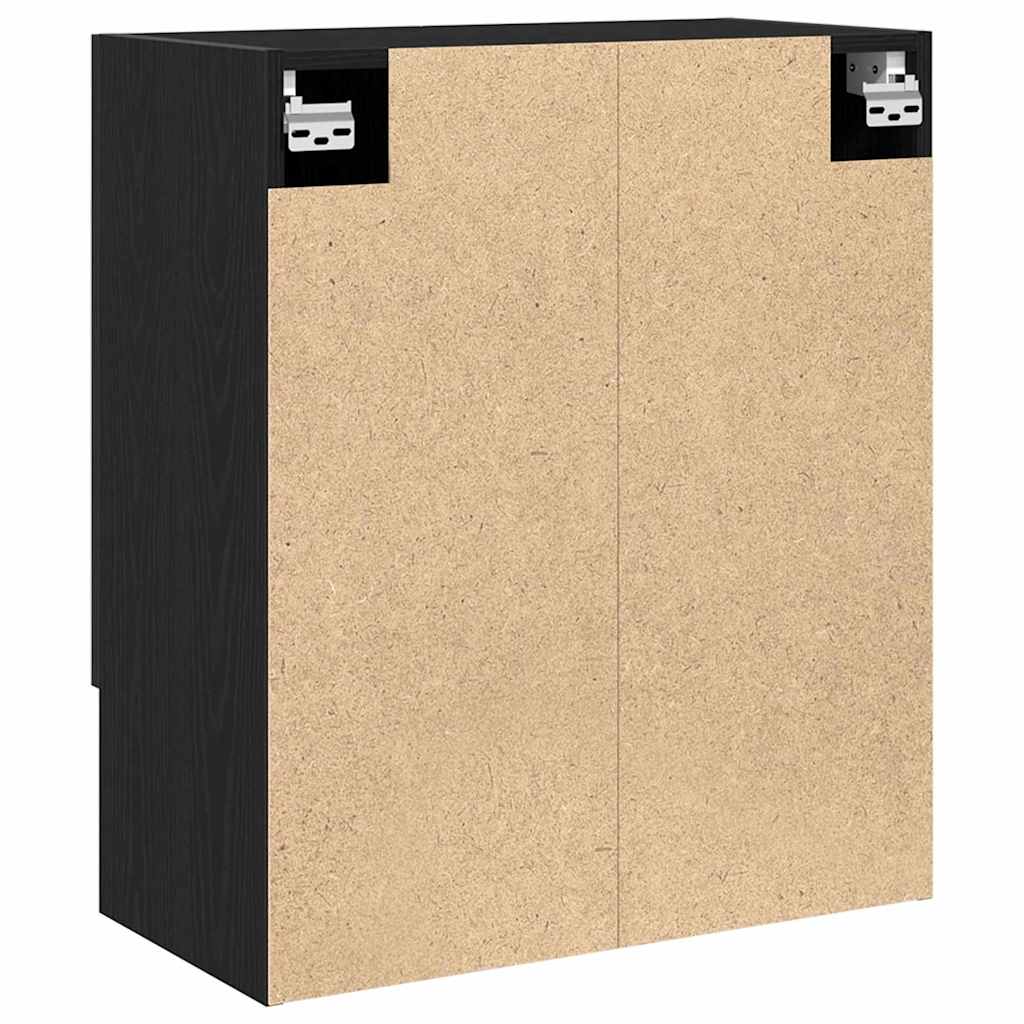 Ormar za Zid Zidne Crni hrast 60 x 30 x 70 cm Konstruirano drvo