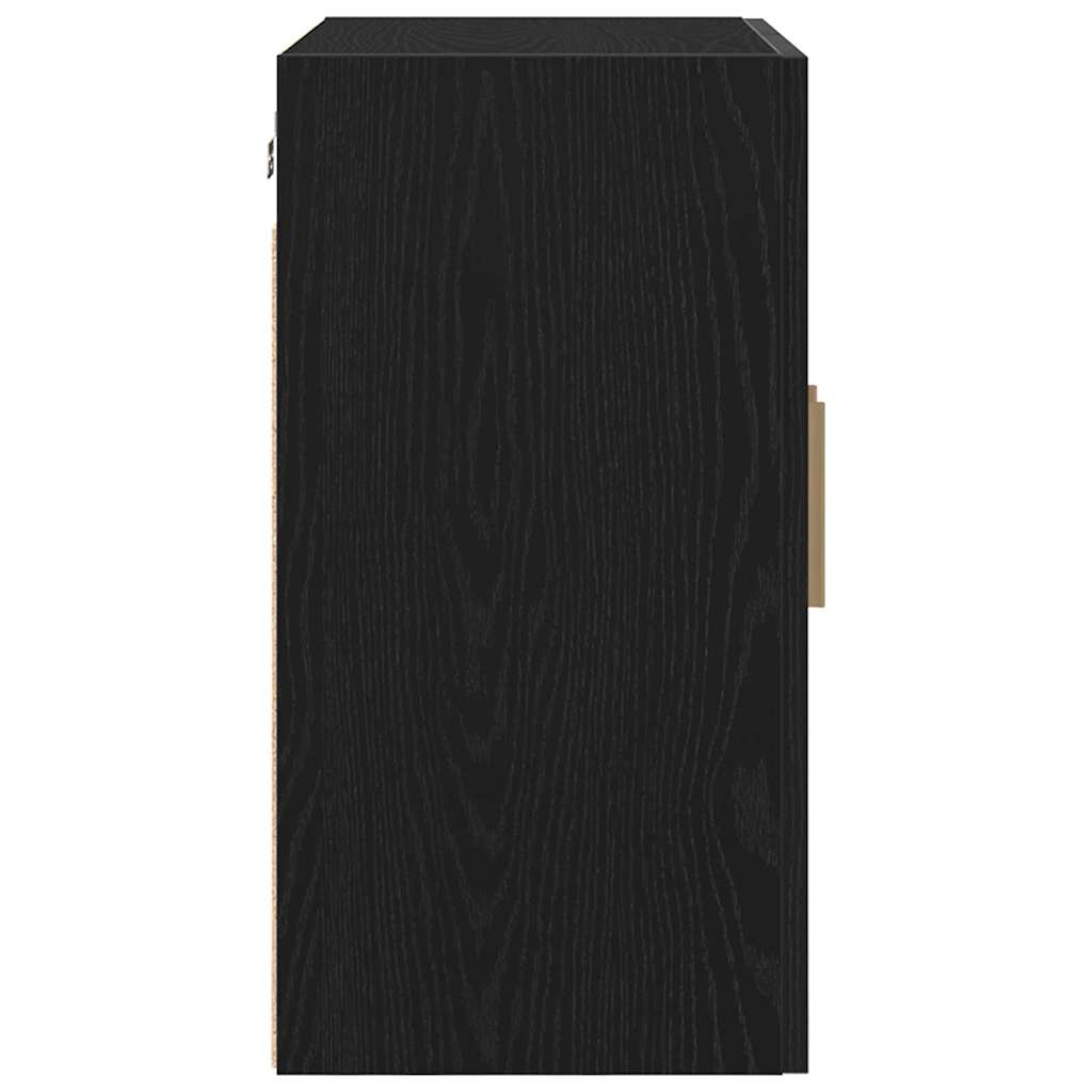 Ormar za Zid Zidne Crni hrast 60 x 30 x 60 cm Konstruirano drvo