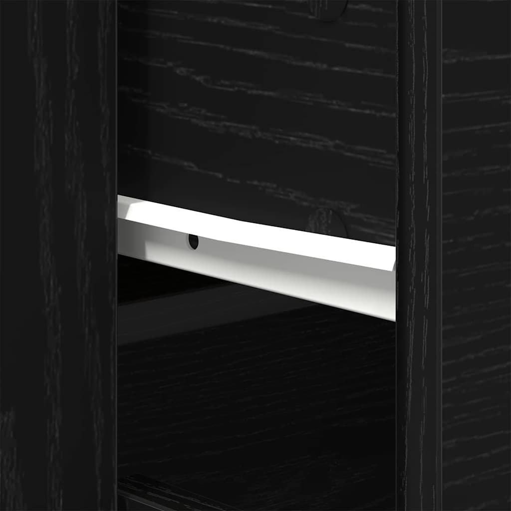 Kreveta s ladicama Crni hrast 80 x 33 x 70 cm Konstruirano drvo