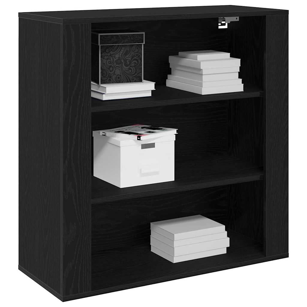 Ormar za Zid Zidne Crni hrast 80 x 33 x 80 cm Konstruirano drvo