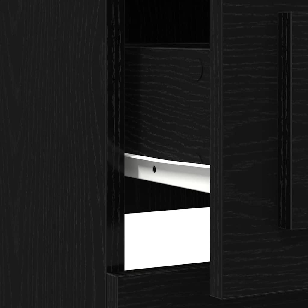 Highboard Crni hrast 36 x 35.5 x 103.5 cm Konstruirano drvo