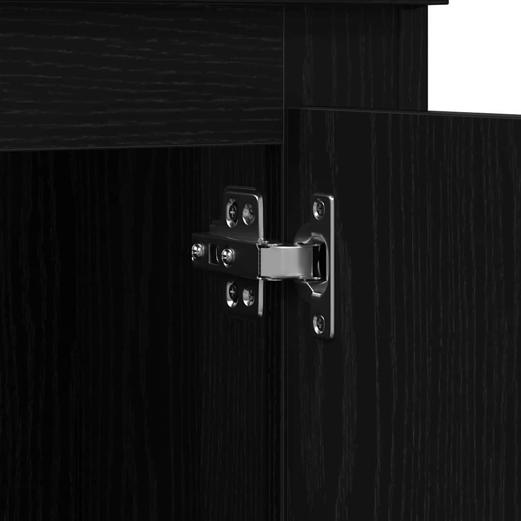 Visoki bife Crni hrast 60 x 35.5 x 103.5 cm Konstruirano drvo