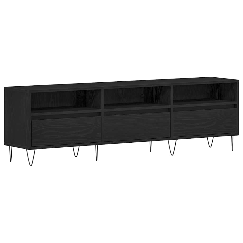 TV ormar 150 x 30 x 44,5 cm Crni hrast Konstruirano drvo
