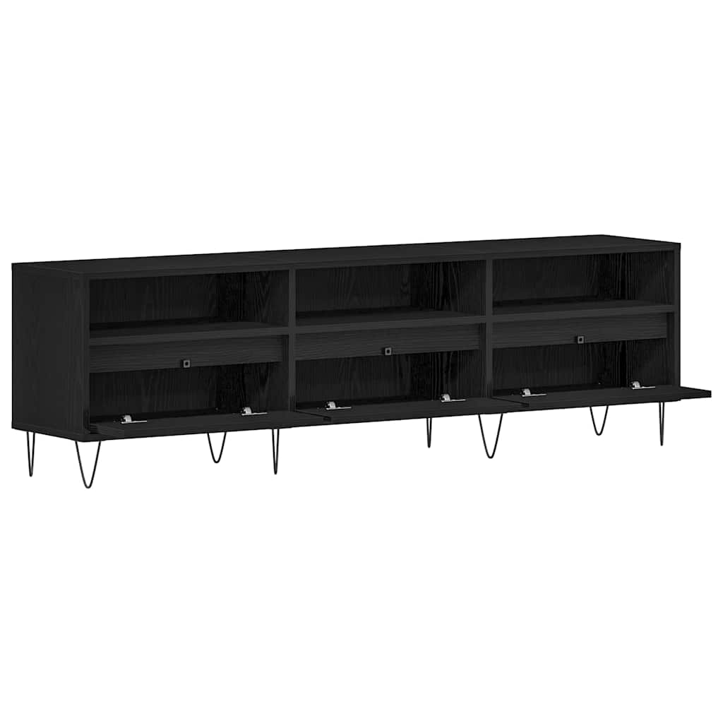 TV ormar 150 x 30 x 44,5 cm Crni hrast Konstruirano drvo