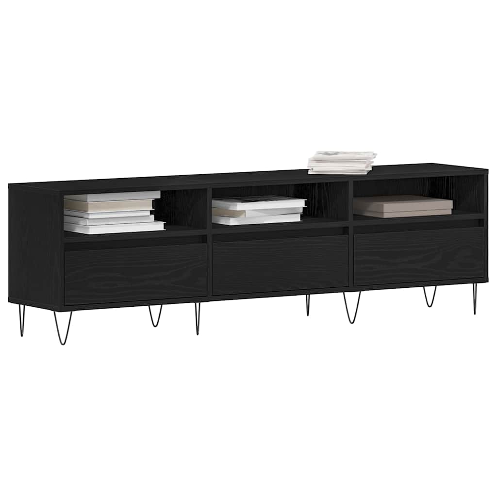 TV ormar 150 x 30 x 44,5 cm Crni hrast Konstruirano drvo
