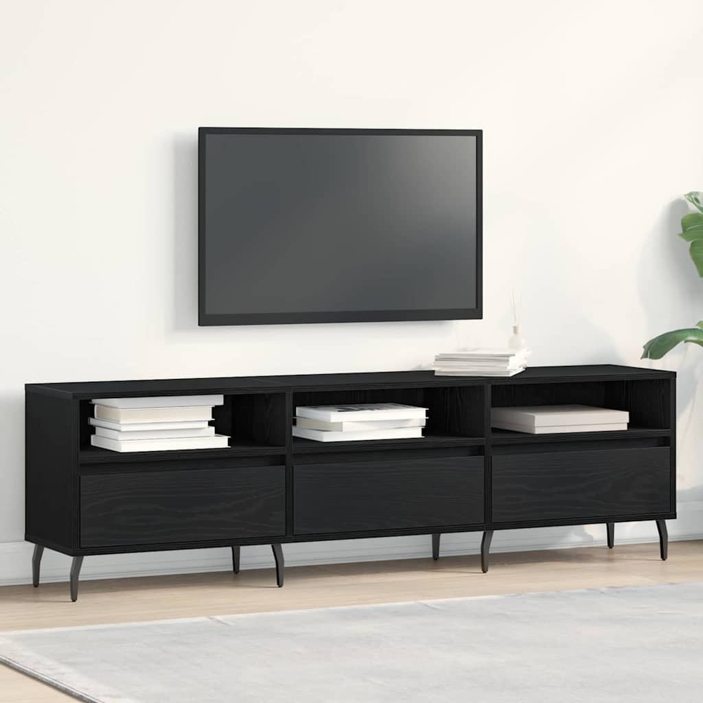 TV ormar Crni hrast 150 x 30 x 44,5 cm Konstruirano drvo