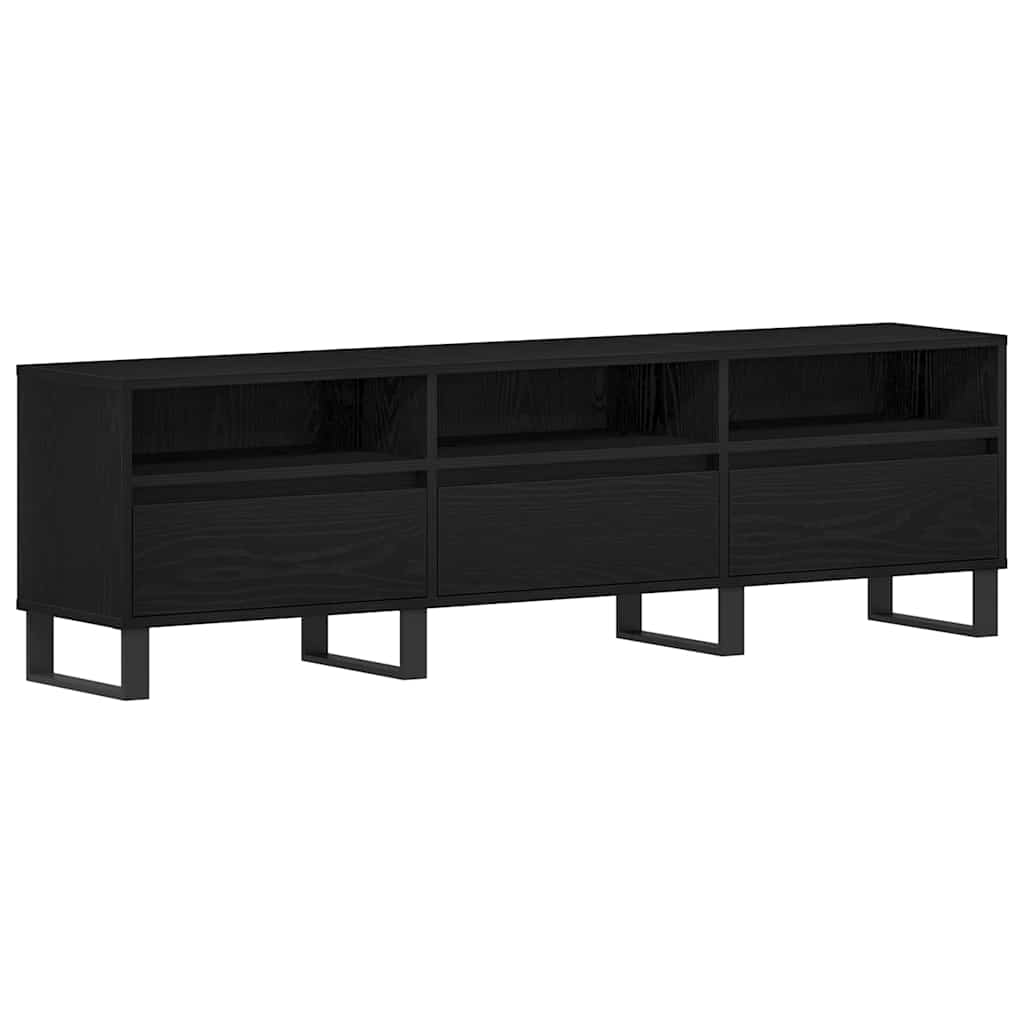 TV ormar 150 x 30 x 44,5 cm Crni hrast Konstruirano drvo