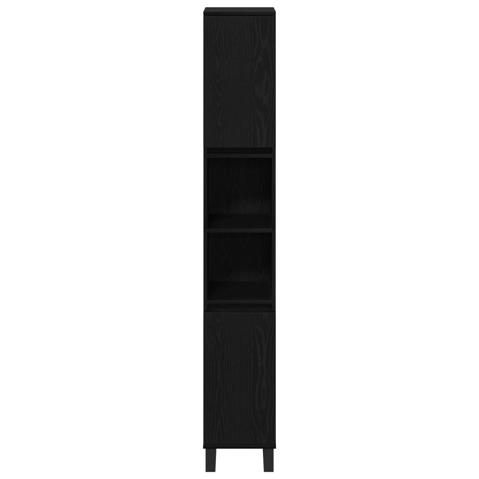 Kupaonski ormar Crni hrast 30 x 30 x 190 cm Konstruirano drvo