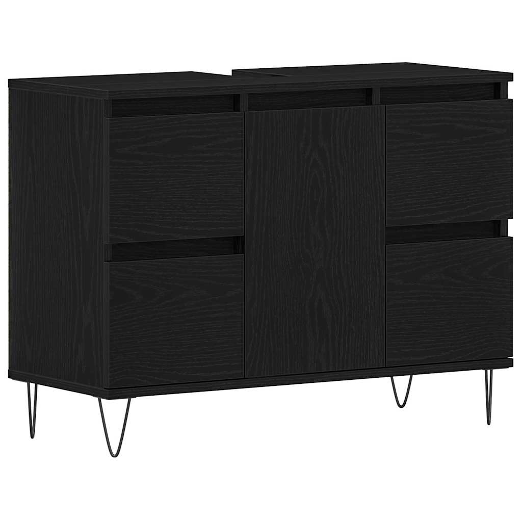 Kupaonski ormarić boja drva 80 x 33 x 60 cm konstruirano drvo