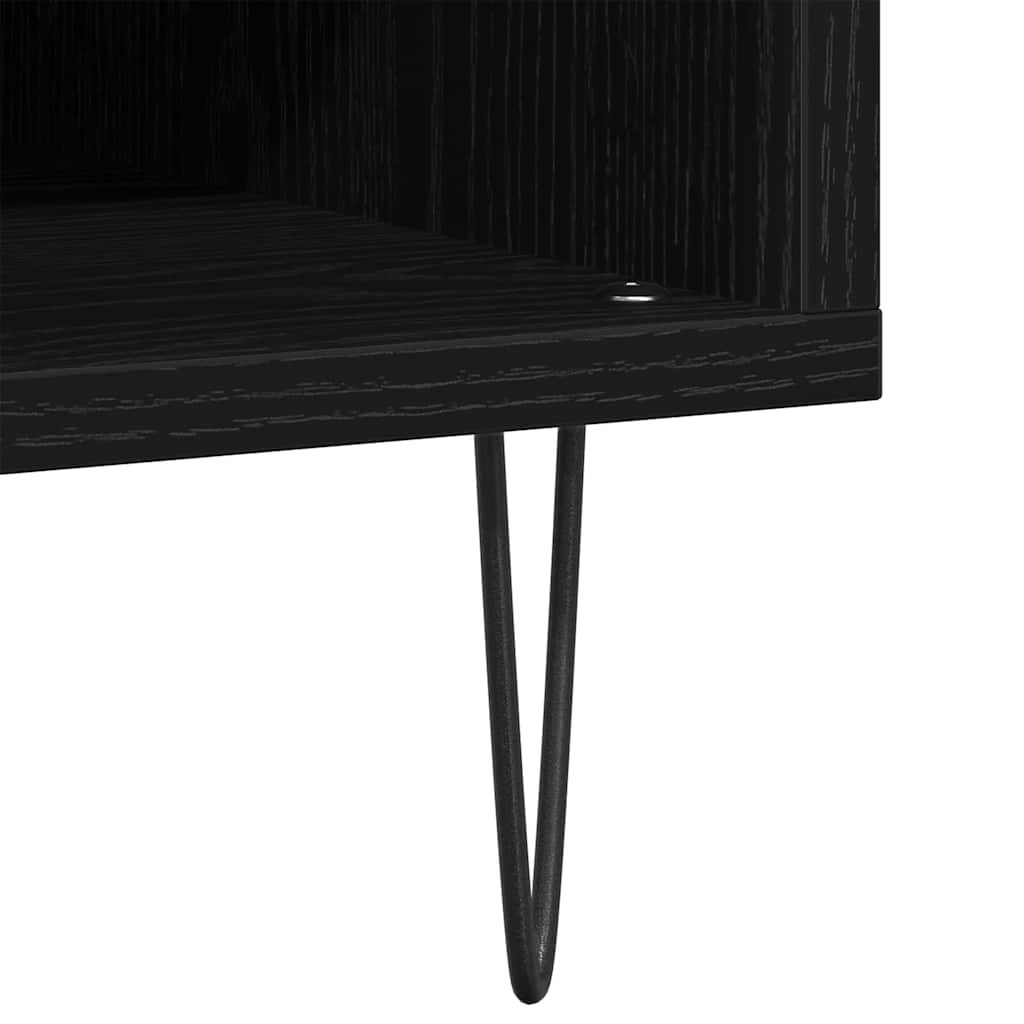 Ormar za ploče Crni hrast 85 x 38 x 48 cm Konstruirano drvo