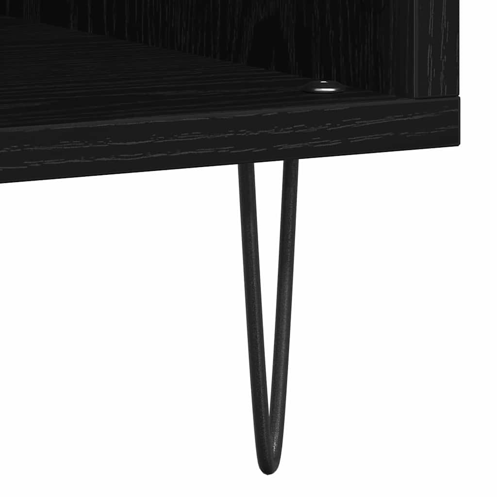 Ormar za ploče Crni hrast 85 x 38 x 89 cm Konstruirano drvo