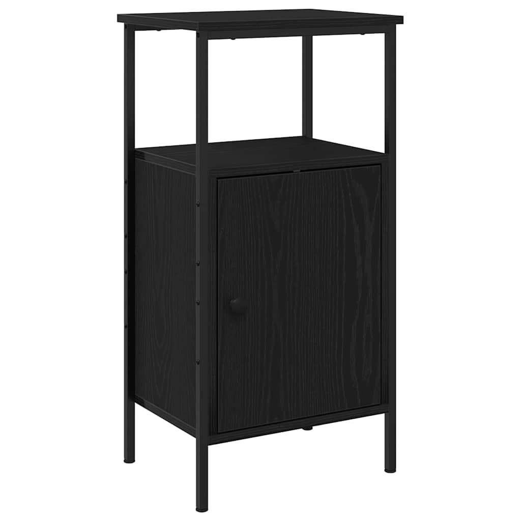 Noćni ormar 2 pcs Crni hrast 41 x 31 x 80 cm Konstruirano drvo