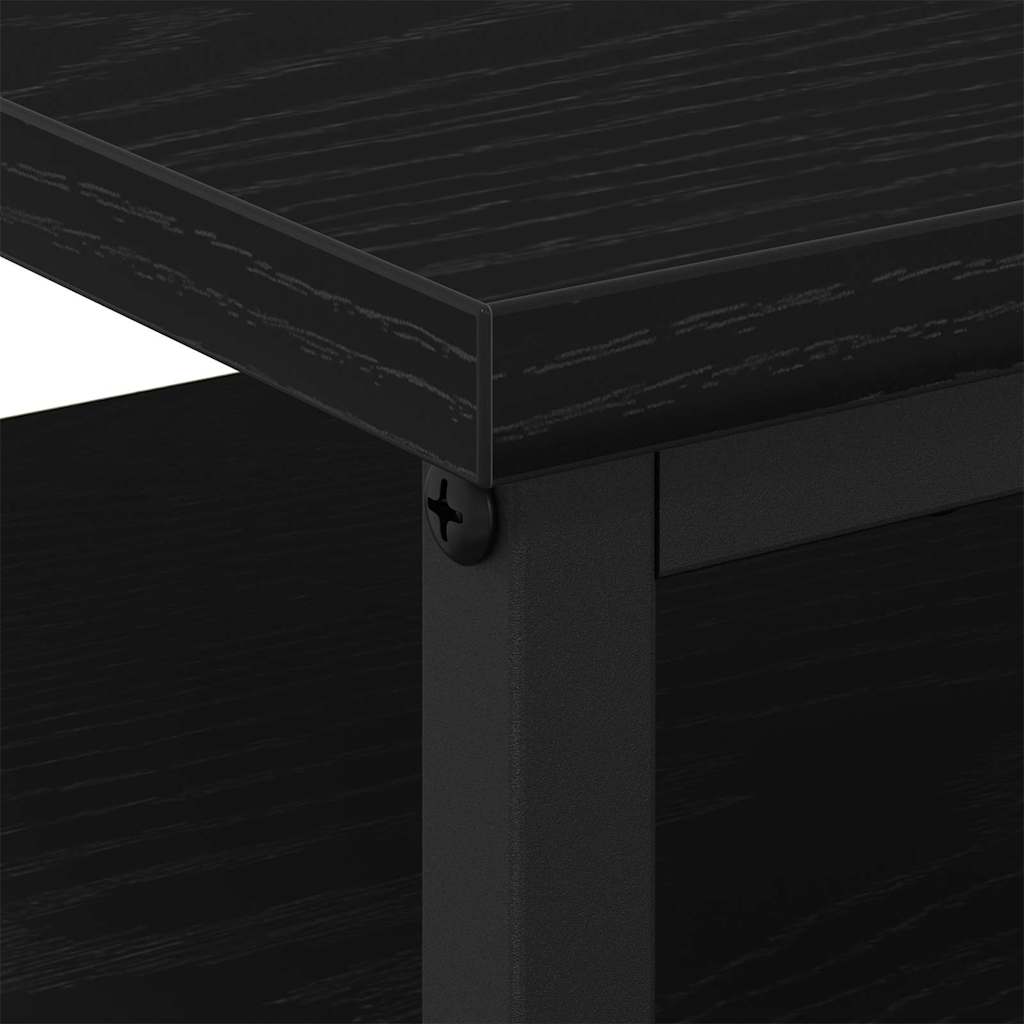 Noćni ormar s ladicama 2 pcs Crni hrast 34 x 35,5 x 50 cm