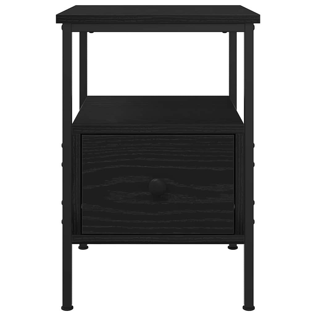 Noćni ormar 2 pcs Crni hrast 34 x 36 x 50 cm Konstruirano drvo