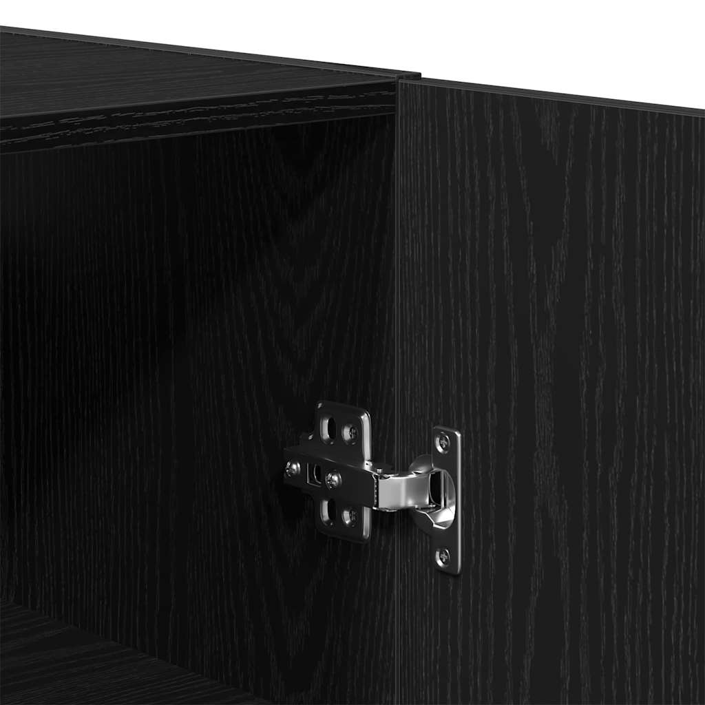 Kabinetski zidni 60 x 31 x 70 cm Konstruirano drvo Crni hrast