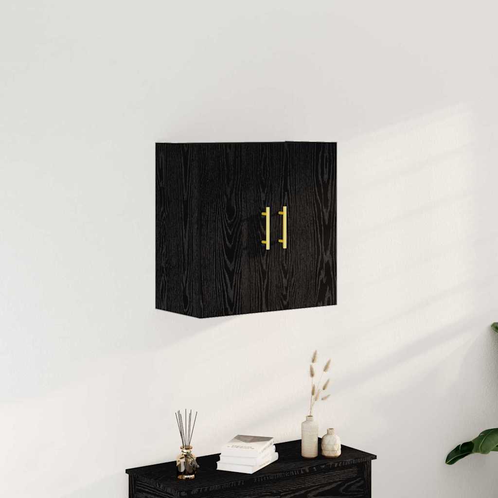 Kabinetski zidni 60 x 31 x 70 cm Konstruirano drvo Crni hrast