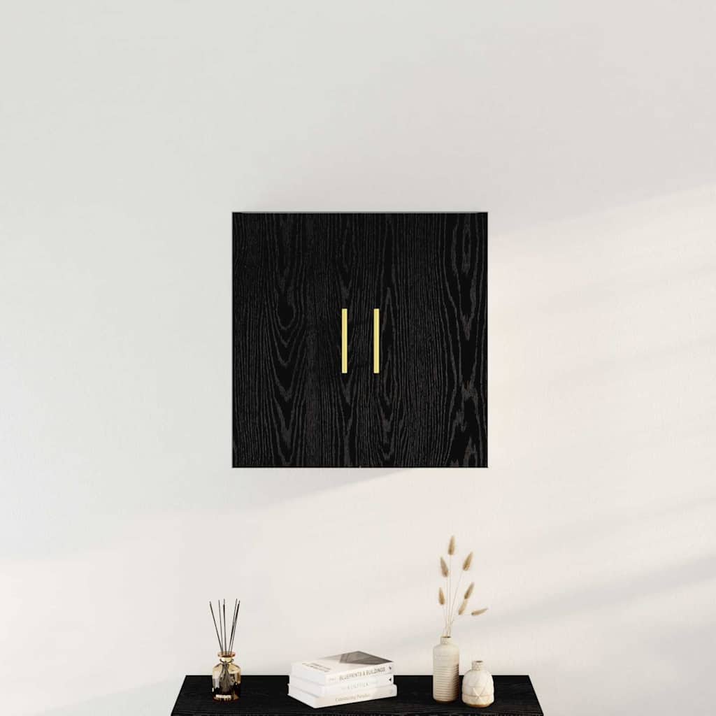 Kabinetski zidni 60 x 31 x 70 cm Konstruirano drvo Crni hrast