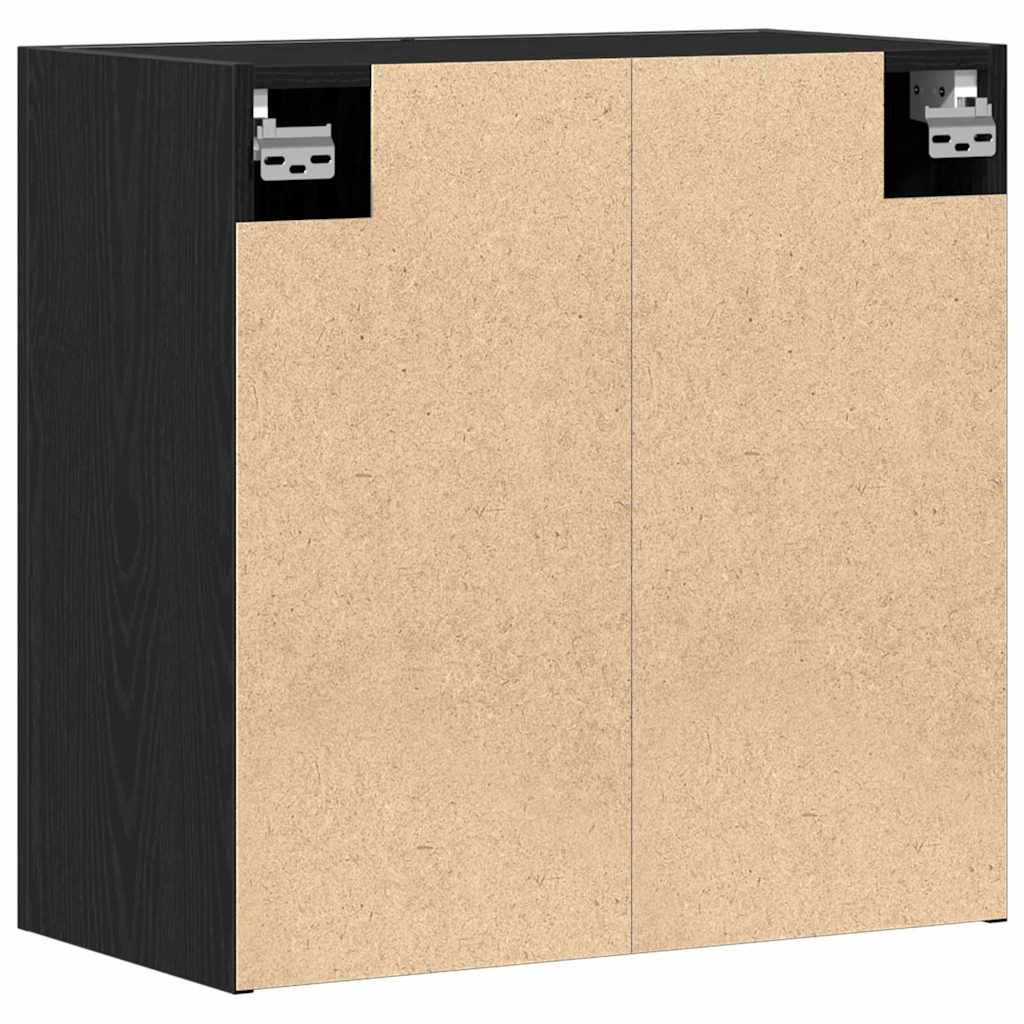 Kabinetski zidni 60 x 31 x 70 cm Konstruirano drvo Crni hrast