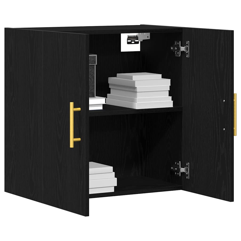 Kabinetski zidni 60 x 31 x 70 cm Konstruirano drvo Crni hrast