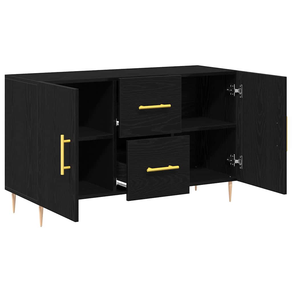 Kreveta Crni hrast 100 x 36 x 60 cm Konstruirano drvo