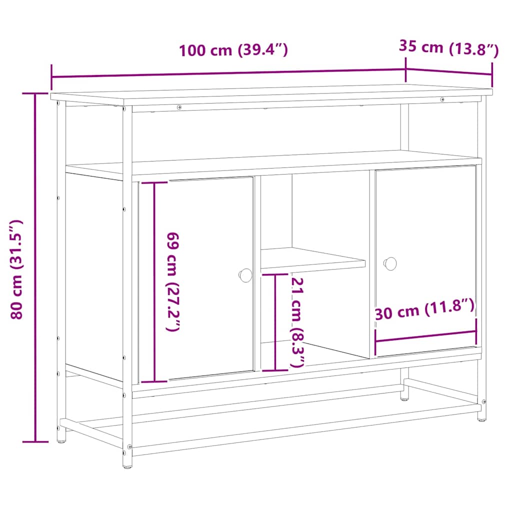Kreveta Staro drvo 100 x 35 x 80 cm Konstruirano drvo