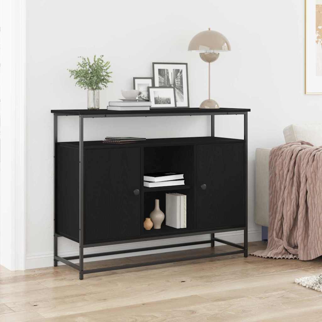 Kreveta Crni hrast 100 x 35 x 80 cm Konstruirano drvo