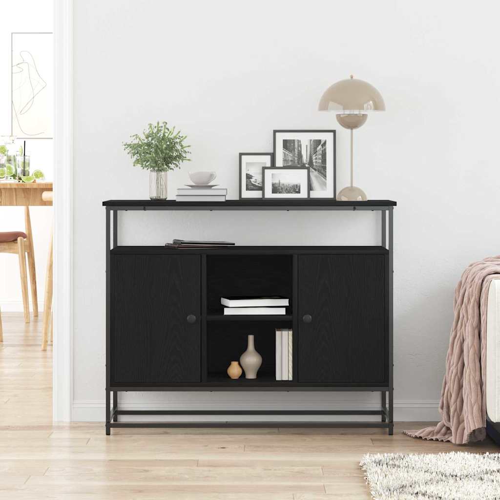 Kreveta Crni hrast 100 x 35 x 80 cm Konstruirano drvo