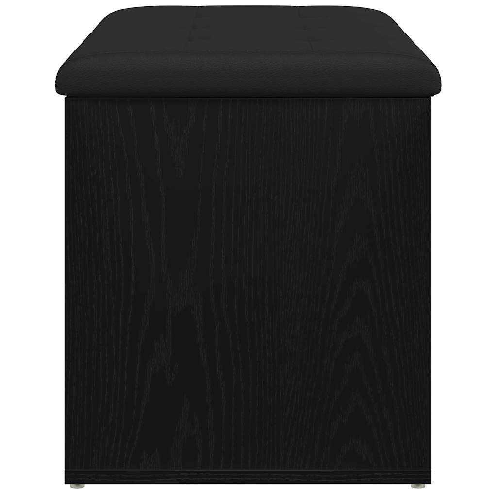 Klupa za pohranu Crni hrast 82 x 42 x 45 cm Konstruirano drvo